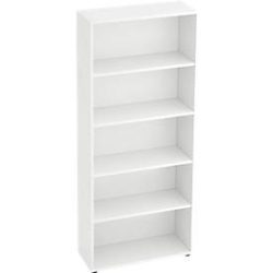 Regal Office pure Weiss Holz 80 cm 188 cm - Material: Holzwerkstoff - Regal