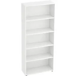 Regal Office pure Weiss Holz 80 cm 188 cm - Material: Holzwerkstoff - Regal