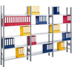 Regal GF+AF T 600 mm, 10 Böden, verzinkt