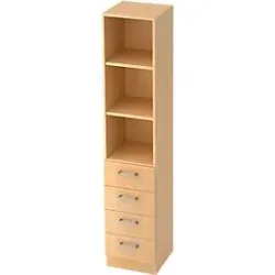 Regal Office Holz 40.6 cm 200.4 cm - Farbe: Ahorn - Material: Holzwerkstoff - Regal
