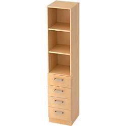 Regal Office Holz 40.6 cm 200.4 cm - Farbe: Ahorn - Material: Holzwerkstoff - Regal