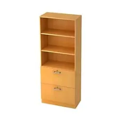 Regal Office Braun Holz 80 cm 200.4 cm - Farbe: buche - Material: Holzwerkstoff - Regal