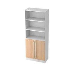 Aktenschrank Office Braun Holz 80 cm 42 cm 200.4 cm - Farbe: eiche - Material: Holzwerkstoff - Aktenschrank