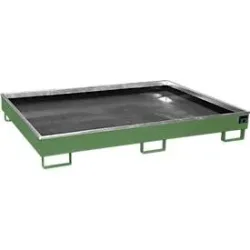 Bauer® Regal-Auffangwanne aus Stahl mit PE-Einsatz RW 1800 PE, lackiert, Resedagrün
