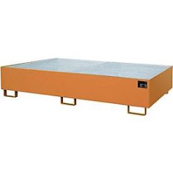 Bauer® Regalboden-Auffangwanne, HxBxT 300 x 2.650 x 1.300 mm, Auffangvolumen 540 l, inkl. Gitterrost, gelborange