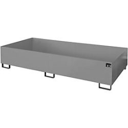 Regalwanne Typ RW/RW 2700-3, ohne Gitterrost, grau RAL7005