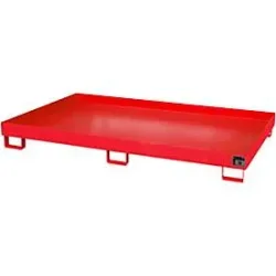 Regalwanne Typ RW/RW 2200-1, ohne Gitterrost, rot RAL3000