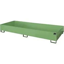 Regalwanne Typ RW/RW 3300-2, ohne Gitterrost, grün RAL6011