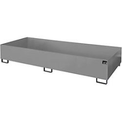 Regalwanne Typ RW/RW 3300-3, ohne Gitterrost, grau RAL7005