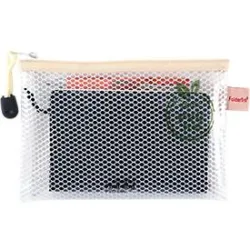 Reissverschlussbeutel FolderSys, Halteschlaufe & Kordel, PVC-frei, Kunststoff transparent, Format A5, 10 Stück
