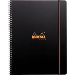 Rhodia Notizbuch ProBook Rhodiactive, DIN A4+, 80 Blatt, 90g/m², Doppelspirale, 4-fach gelocht, liniert, mit Kopfleiste und Rand