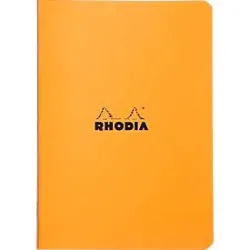 Rhodia Notizheft, 48 Blatt, DIN A5, 80g/m², PEFC®-zertifiziert, Softcover, kariert, orange