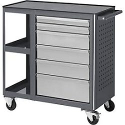 Rollwerkbank 960, B 675 x T 450 x H 950 mm, Oberseite: Metall