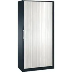 Rollladenschrank ASISTO C 3000, 5 Ordnerhöhen, B 1000 mm, anthrazit/weiss