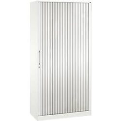 Rollladenschrank ASISTO C 3000, 5 Ordnerhöhen, B 1000 mm, weiss/weiss