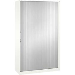 Rollladenschrank ASISTO C 3000, 5 Ordnerhöhen, B 1200 mm, weiss/weiss