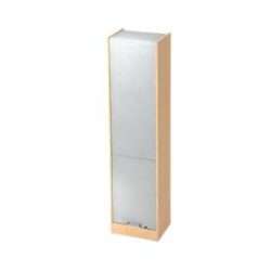 Aktenschrank Office Silber Holz/Kunststoff 50 cm 40 cm 200.4 cm - Farbe: Silber, Ahorn Dekor - Material: Holzwerkstoff, Kunststoff - Aktenschrank
