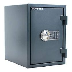 Rottner Dokumententresor Fire Hero 50, Elektronikschloss, Sicherheitsklasse EN 1, feuerfest bis 30 min, 26 Liter, Stahl, anthrazit