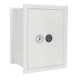 Rottner Wandtresor Stone SE 65 Premium, mit Elektronikschloss, Sicherheitsklasse EN 1, 61 Liter, Stahl, weiss
