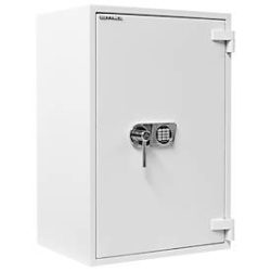 Rottner Wertschutzschrank Diamant Fire Premium PO100, Elektronikschloss, EN 2, feuerfest bis 30 min, 179 Liter, Stahl, lichtgrau