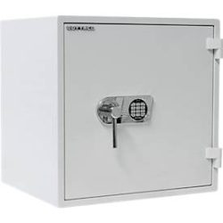 Rottner Wertschutzschrank Opal Fire Premium OPD-65 IT, Elektronikschloss, Sicherheitsklasse EN 1, feuerfest bis 30 min, 135 Liter, Stahl, lichtgrau