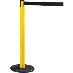 RS-GUIDESYSTEMS® Gurtpfosten GLA 28, gelb, Gurt schwarz