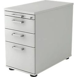 Standcontainer Office Grau Holz/Metall 42.8 cm 76 cm 80 cm - Material: Holzwerkstoff - Standcontainer