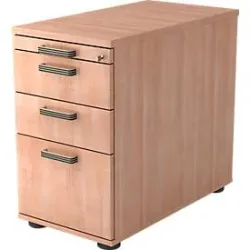 Standcontainer Office Braun Holz/Kunststoff 42.8 cm 76 cm 80 cm - Farbe: Nussbaum - Material: Holzwerkstoff - Standcontainer