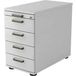Standcontainer Office Grau Holz/Kunststoff/Metall 42.8 cm 76 cm 80 cm - Material: Holzwerkstoff - Standcontainer