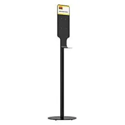 Ständer für Seifen- und Desinfektionsspender Rubbermaid AutoFoam, freistehend, aus Stahl, H 930 mm, schwarz