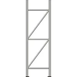 Ständerrahmen, für Regalsystem WR 600, H 2500 x T 600 mm