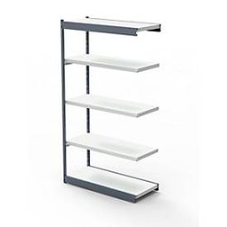 Stahlregal PROGRESS 2000, Regalfeld, ohne Regalfeld, H 1900 x B 750 x T 600 mm, Rahmen silber
