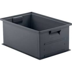 Stapelkasten 14/6-2, 21 l, eisengrau, 10 Stück