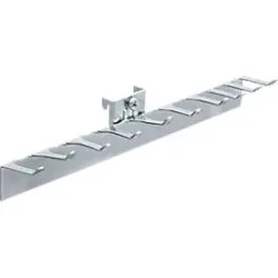 Stecknusshalter WFI, für Lochplatten mit Lochgrösse 9 x 9 mm & Lochabstand 38 mm, L 250 x B 25 x H 30 mm, Stahl