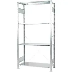 Fachbodenregal, HxB 2000 x 1060 mm, Grundregal, Bodentiefe 400 mm SCHULTE