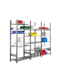 Steckregal R3000, B 3105 x H 2278 mm, 3 Regalfelder, 15 Böden höhenverstellbar, bis 100/1500 kg, 400 mm Tiefe