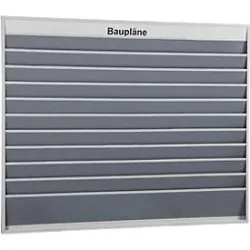 Stecktafel für Baupläne, 10 Schienen