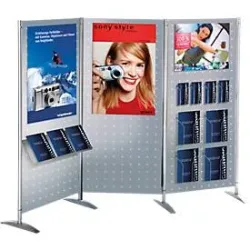 Kerkmann Lochblech-Wand Metropol Spezial Silber 800 x 450 x 1.750 mm
