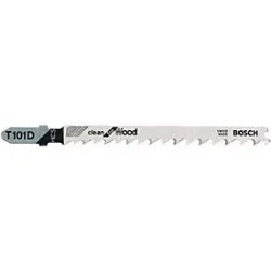 Bosch Accessories 2608630032 Stichsägeblatt T 101 D Clean for Wood, 5er-Pack 5 St.