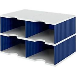 STYRO Styrodoc duo Jumbo 268-02223 grau/blau 4 F&auml;cher