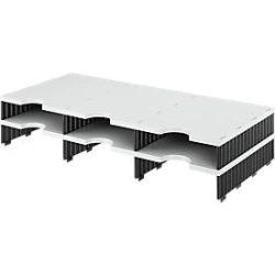 styro® Sortierstation styrodoc Standard, DIN C4, Polysytrol, Anbaueinheit, grau/schwarz