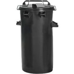 System-Mülleimer SME, Volumen 50 l, mit Bügel, anthrazit