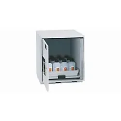 Säuren- und Laugen-Unterbauschrank asecos SL-CLASSIC-UB, Flügeltür, Anschlag links, Front Lichtgrau, B 590 x T 570 x H 600 mm
