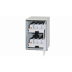 Säuren- und Laugen-Unterbauschrank asecos SL-CLASSIC-UB, Flügeltür, Anschlag rechts, Front Lichtgrau, B 590 x T 570 x H 800 mm