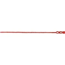 Kabelbinder Click Tie® L.240mm B.3,8mm PA rot, RAL 3000 100St./Btl.SAPI SELCO