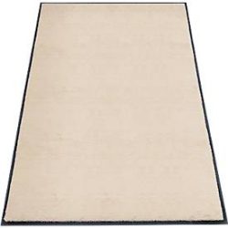 Schmutzfangmatte miltex Eazycare Style, eckig, antistatisch, UV-beständig, waschbar, High-Twist-Nylon & Niltrilgummi, 1200 x 2000 mm, hellelfenbein