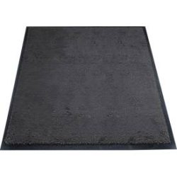 Schmutzfangmatte miltex Eazycare Style, eckig, antistatisch, UV-beständig, waschbar, High-Twist-Nylon & Niltrilgummi, 750 x 850 mm, schwarzgrau