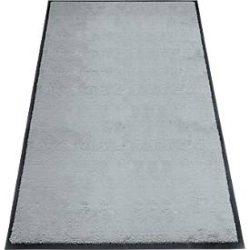 Schmutzfangmatte miltex Eazycare Style, eckig, antistatisch, UV-beständig, waschbar, High-Twist-Nylon & Niltrilgummi, 850 x 1500 mm, verkehrsgrau