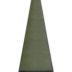Schmutzfangmatte miltex Eazycare Style, eckig, antistatisch, UV-beständig, waschbar, High-Twist-Nylon & Niltrilgummi, 850 x 3000 mm, chromoxidgrün