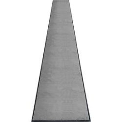 Schmutzfangmatte miltex Eazycare Style, eckig, antistatisch, UV-beständig, waschbar, High-Twist-Nylon & Niltrilgummi, 850 x 3000 mm, basaltgrau
